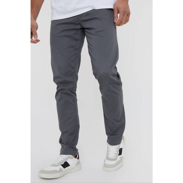 Threadbare Slim Fit Chino Trousers - Slate