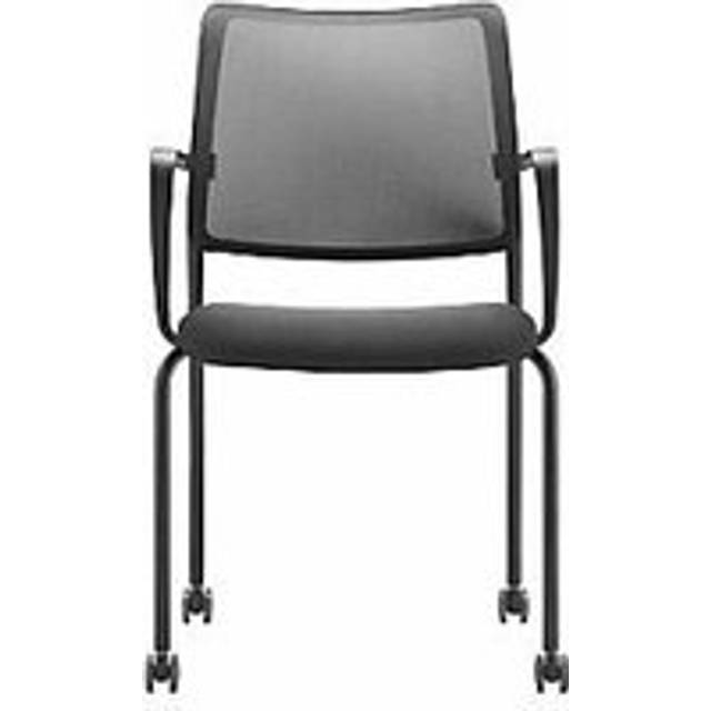 Dauphin with mesh back rest, pack of 4, with mesh back rest, pack of 4, black, with castors