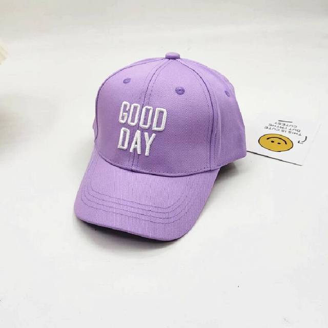 (Kid Purple) Baseball Cap With Trendy Alphabet Embroidery Sun Shield Hat For Children Casual