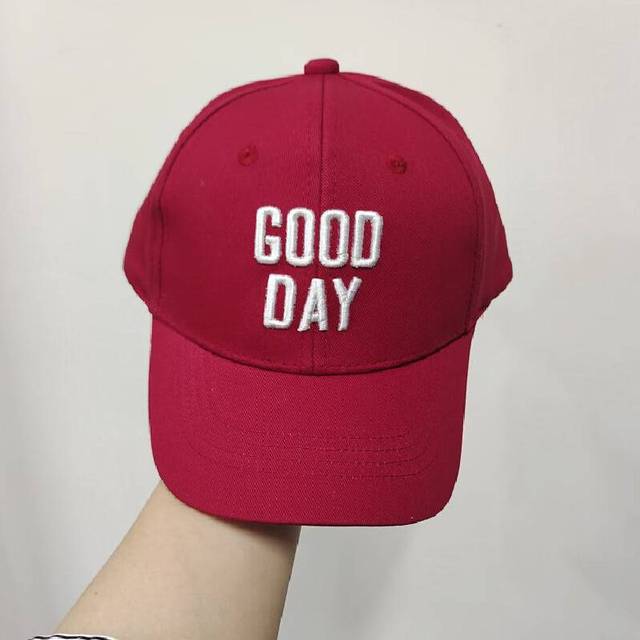 (Kid Red) Baseball Cap With Trendy Alphabet Embroidery Sun Shield Hat For Children Casual