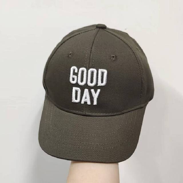 (Kid Green) Cap Baseball With Trendy Alphabet Embroidery Sun Shield Hat For Children Casual