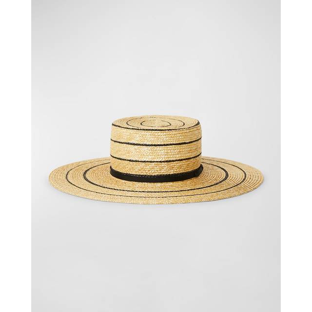 BTB Los Angeles Piper Stripe Straw Hat