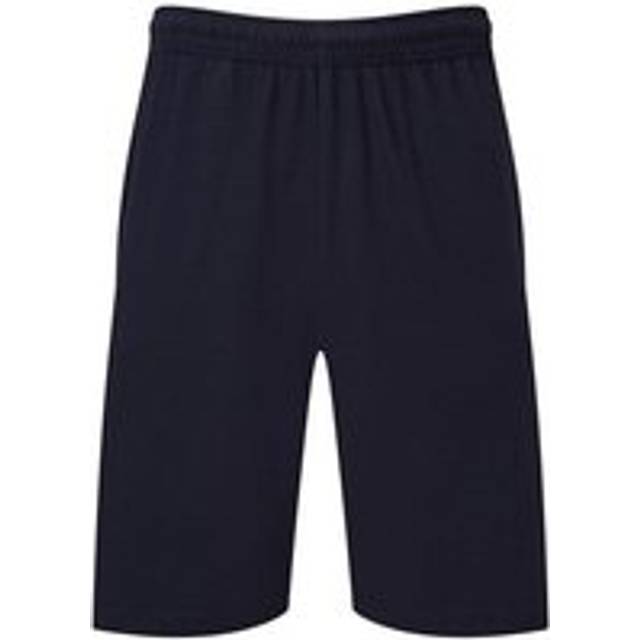 (S, Deep Navy) Fruit of the Loom Mens Iconic 195 Jersey Shorts