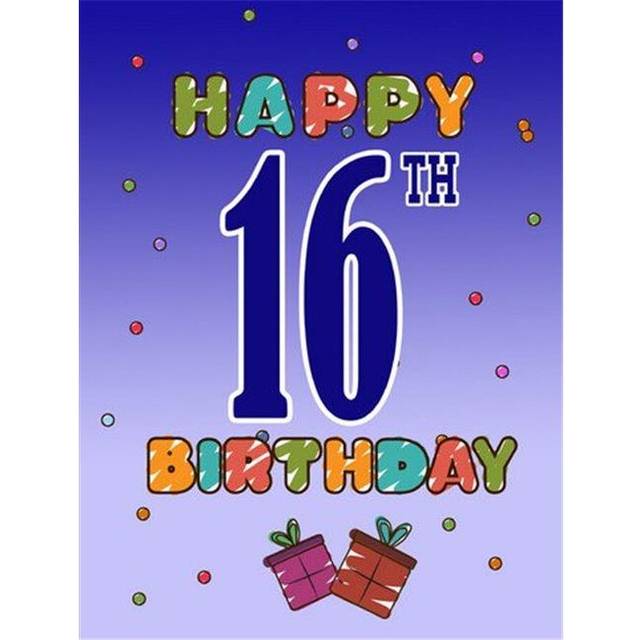 Happy 16Th Birthday Flag Garden Size