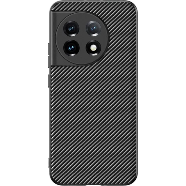 OnePlus 11 5G Mobilskal Carbon Fiber PU-LÃ¤der - Carbon
