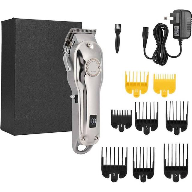 Professional Electric Hair Clipper Hair Trimmer Hair Cutting Machine Us Plug 100-240vsilver