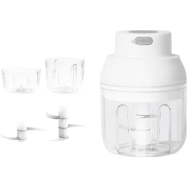 Electric Garlic Press Masher Food Chopper Portable Cordless Blender Mincer Meat Chili Onions Kitchen Masher 200ML