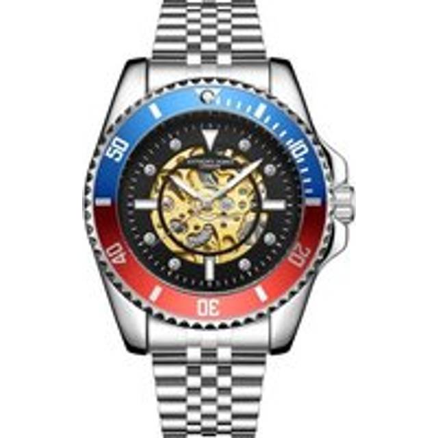 Hand Assembled Anthony James Skeleton Sports Automatic Steel - Silver (*)