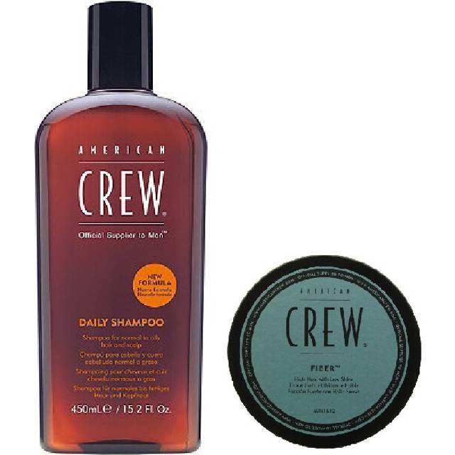 American Crew Daily Moisturizing Shampoo 450ml and Fiber 50g