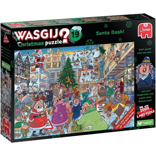 Jumbo Wasgij Christmas 19 Santa Dash 1000 Pieces