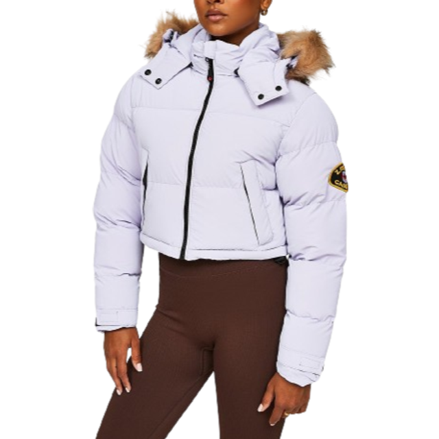 Zavetti Canada Womens Bellucci 2.0 Crop Jacket - Purple - Size M