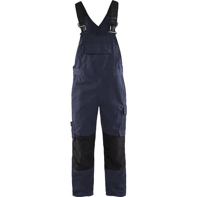 BLÅKLÄDER Hängselbyxa 26951330 (Längd: Standard Kulör: Svart / Röd Storlek: C62)