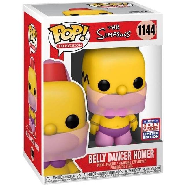 Funko Pop! The Simpsons Belly Dancer Homer 1144 FunKon 2021 Summer Convention Shared Exclusive