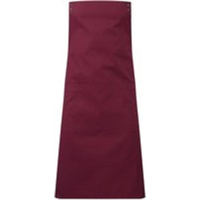 (One Size, Burgundy) Premier Unisex Adult Swap & Pop Customizable Full Apron