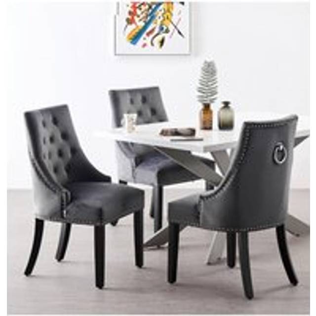 Windsor Duke Lux Dining Set  - A White Table with Set of 6 Dining Chai