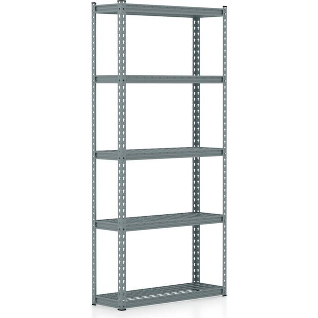 5-Tier Metal Garage Shelving Unit 183CM Adjustable Rack Organiser
