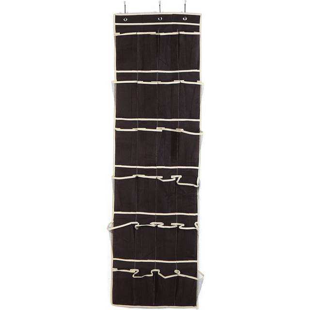 (a-24Grid Coffee) Shoe Rack Door Hanging Shoe Organizer 20/24 Pockets Shoes Storage Rack Behind Door Wall Storage Bag Closet Holder Space Saver