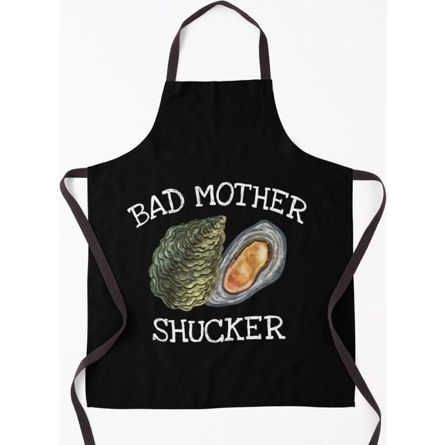 Bad Mother Shucker Oyster Shucking Humor Quote Grill Aprons for Kitchen BBQ Chef