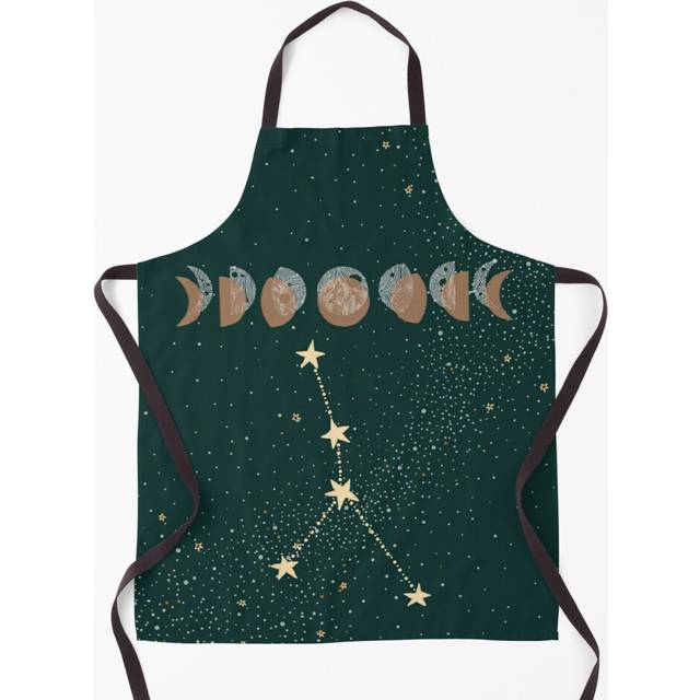 Cancer Moon phases night sky. Horoscope art Grill Aprons for Kitchen BBQ Chef