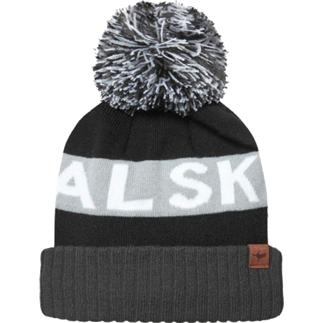 Waterproof Knitted Bobble Hat, Navy - S-M