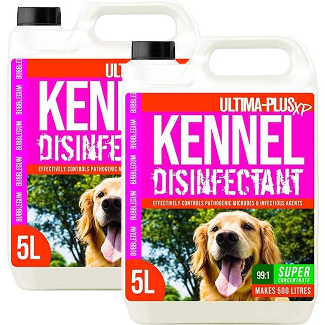 Ultima Plus XP Bubblegum Fragrance Kennel Disinfectant 5L 2 Pack - Pink - 10L