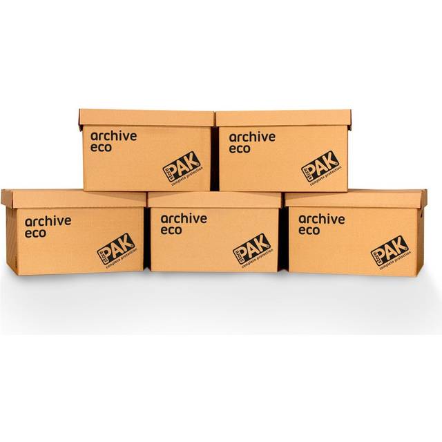 StorePAK Eco Archive Storage Boxes With Lid - Set of 5