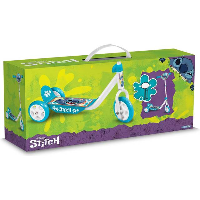 3 hjul söm skoter, vit/blå