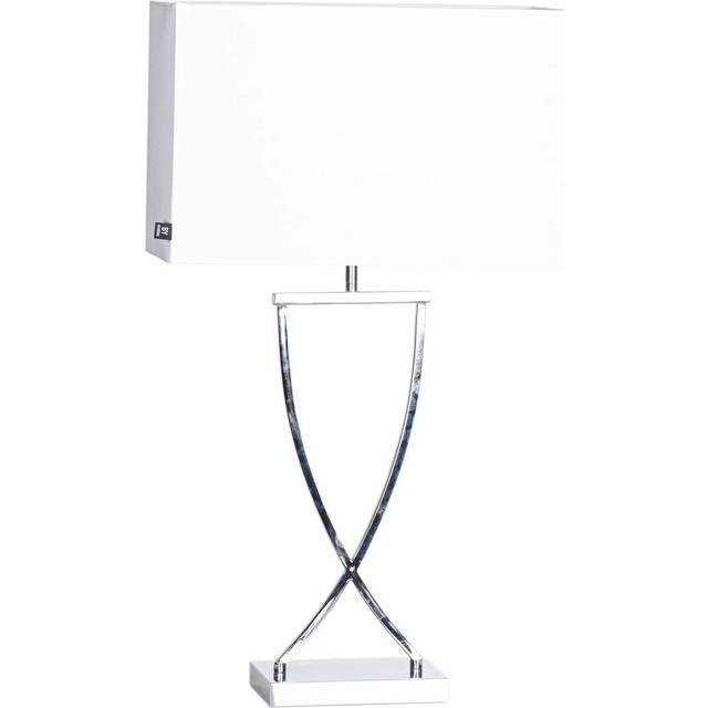 By Rydéns Omega bordslampa 67 cm krom-vit - Silverfärgad