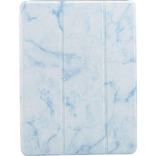 iPad Fodral - Sindal Marble Series Total Protection Fodral - Misty Blue Marmor