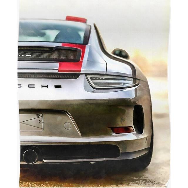 Posters Porsche 911 R Worldwide (991) '2016 16x20 inch or 20x20 inch Wall Art Soccer Print
