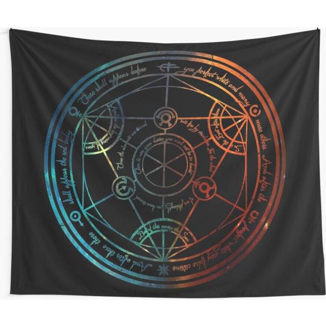 Tapestry 60x50inch Space Nebula Human Transmutation Circle Wall Hanging Art DÃ©cor Living Room