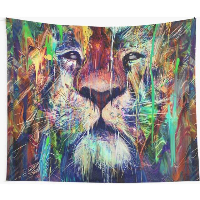 Tapestry 60x50inch Lion Wall Hanging Art DÃ©cor Living Room