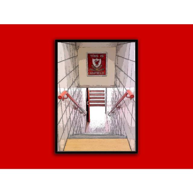 "Poster Liverpool FC Wall Art Print Anfield Liver bird Football The Kop 16x20"" or 20x20 inch"