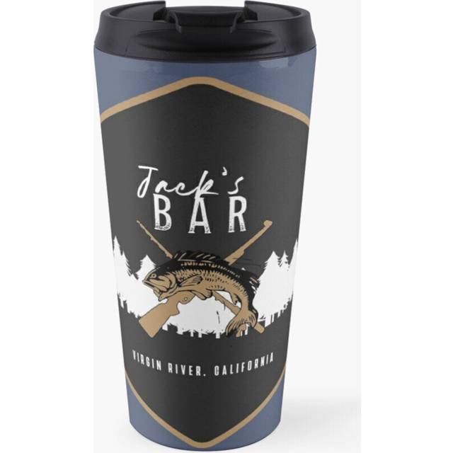 Insulated Travel Coffee Mug Jack's Bar Stainless Steel Cup Tumbler 17oz