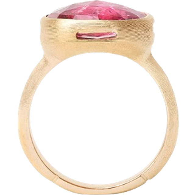 Marco Bicego Jaipur 18ct Yellow Gold Pink Tourmaline Large Ring - K