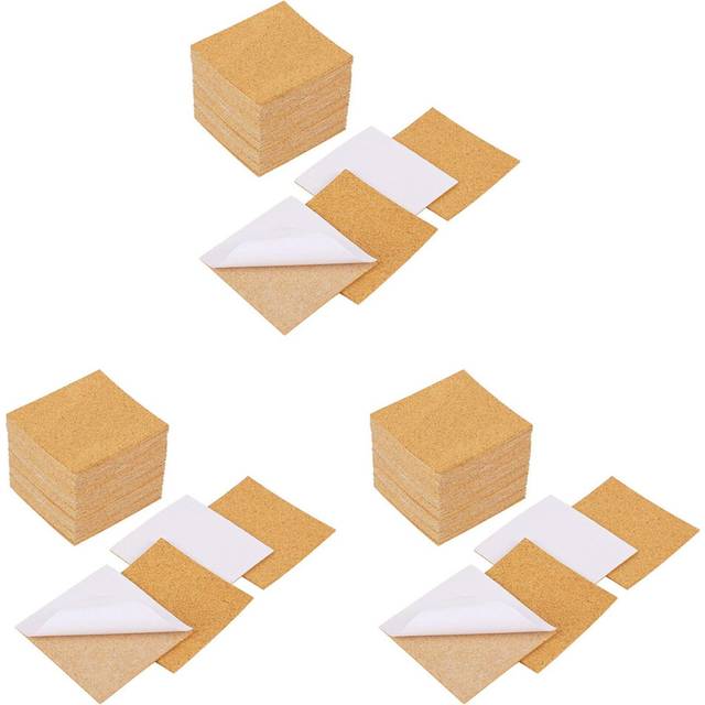 Self-Adhesive Cork Coasters,Cork Mats Cork Backing Sheets for Coasters and DIY Crafts Supplies (120, Square)
