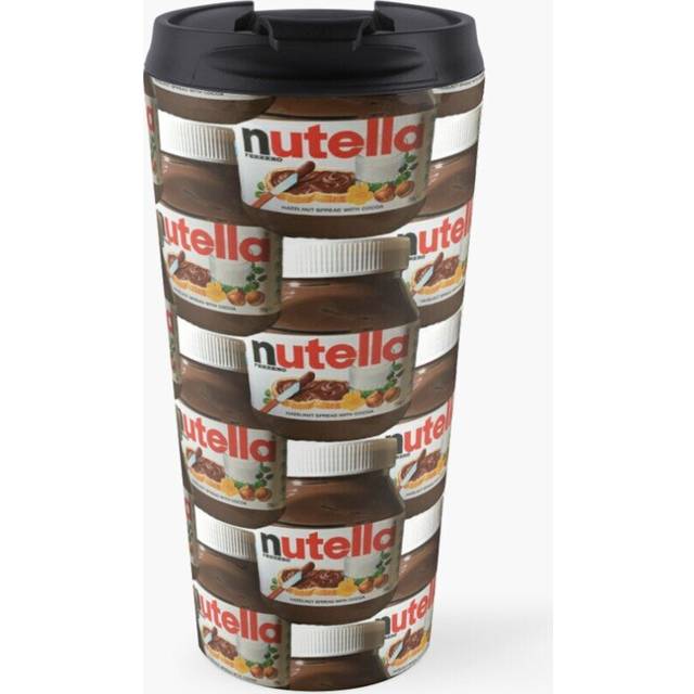 Insulated Travel Coffee Mug Nutella Dream Stainless Steel Cup Tumbler 17oz
