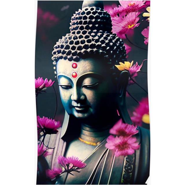 Posters A.I. generated buddha 16x20 inch or 20x20 inch Wall Art Soccer Print