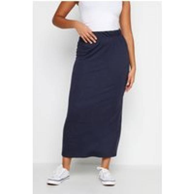 M&Co Navy Blue Tube Maxi Skirt Petite > 18 M&Co Womens - Petite 18
