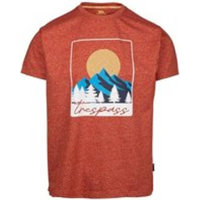 (S, Burnt Orange) Trespass Mens Idukki T-Shirt