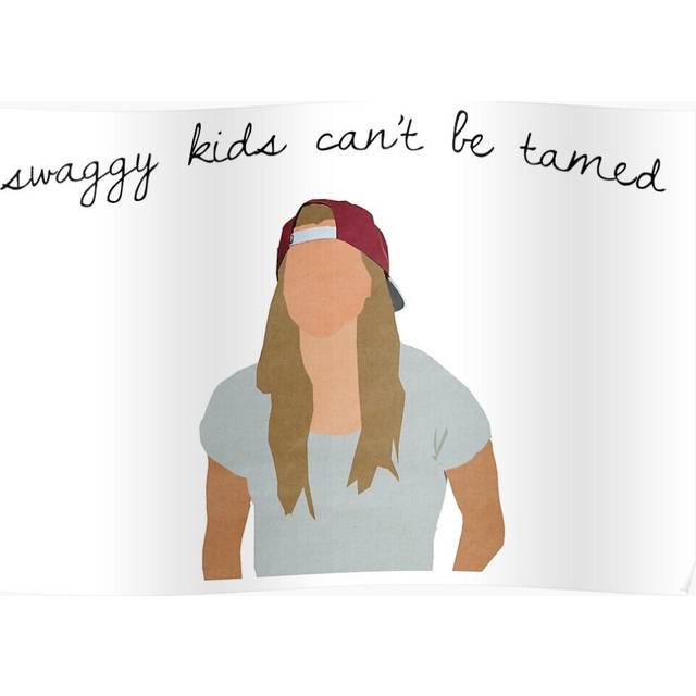 Posters SWAGGY KIDS 16x20 inch or 20x20 inch Wall Art Soccer Print