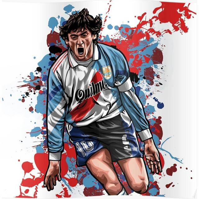 Posters The Uruguayan Prince: Enzo Francescoli 16x20 inch or 20x20 inch Wall Art Soccer Print