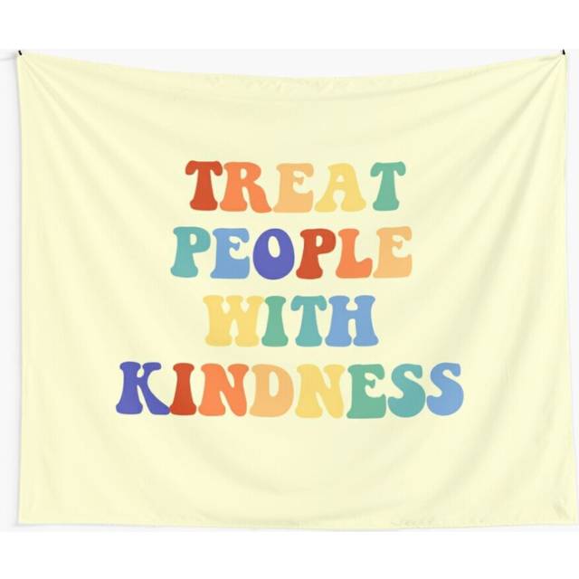 Tapestry 60x50inch treat people with kindness Wall Hanging Art DÃ©cor Living Room