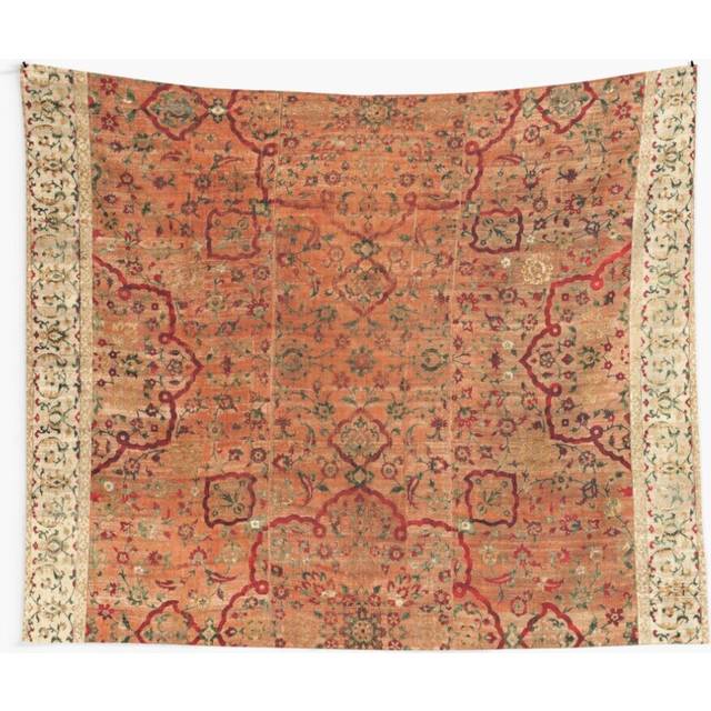 Tapestry 60x50inch 17th Century Velvet and Silk Carpet Print Wall Hanging Art DÃ©cor Living Room
