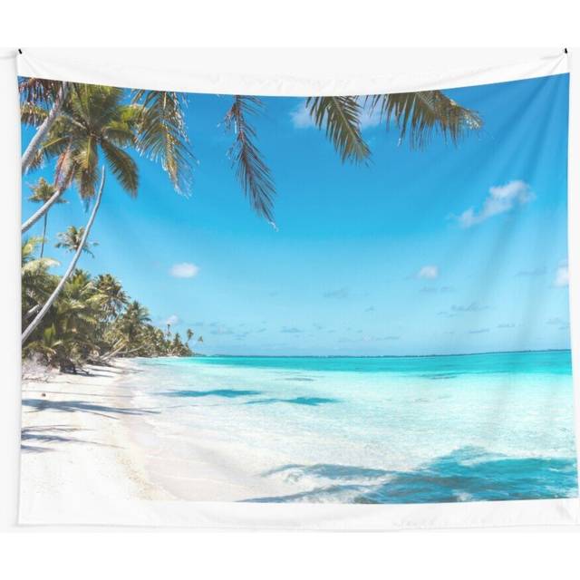 Tapestry 60x50inch Paradise beach Wall Hanging Art DÃ©cor Living Room