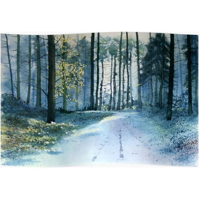 Posters Forest Light 16x20 inch or 20x20 inch Wall Art Soccer Print