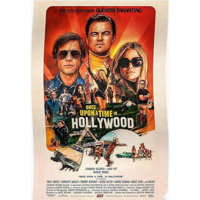Posters Once upon a time... in HOLLYWOOD 16x20 inch or 20x20 inch Wall Art Soccer Print