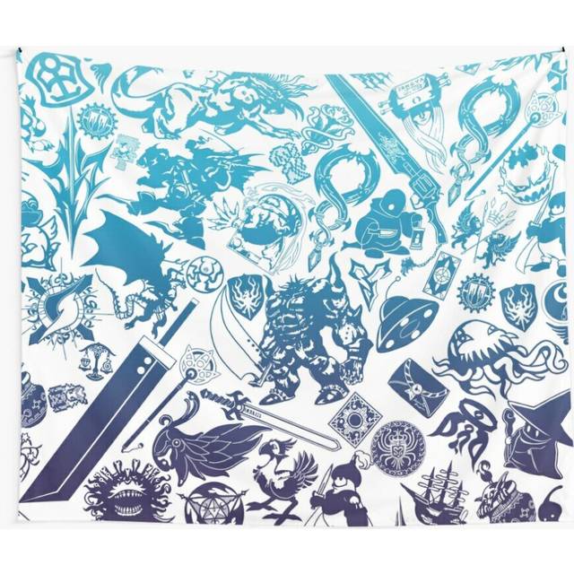Tapestry 60x50inch Moogle-verse (blue) Wall Hanging Art DÃ©cor Living Room