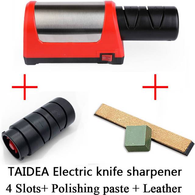 (a-Set C Ships within 24 hour) TAIDEA [Electric] Knife Sharpener Sharpening Stone Professional 600/1000# Diamond Ceramic Kitchen Sharpeners Machine TG