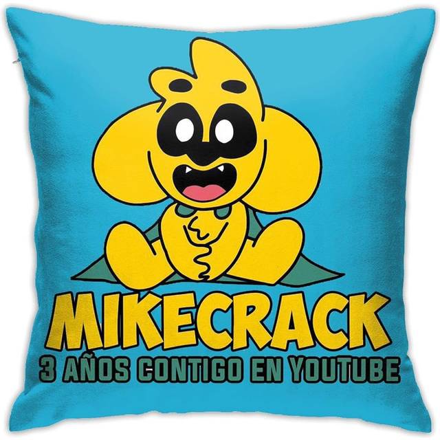 Soft and Comfortable Mikecrack Funny Square Decorative Throw Pillow Case Cushion Cover 18x18inchs Couch Living Room